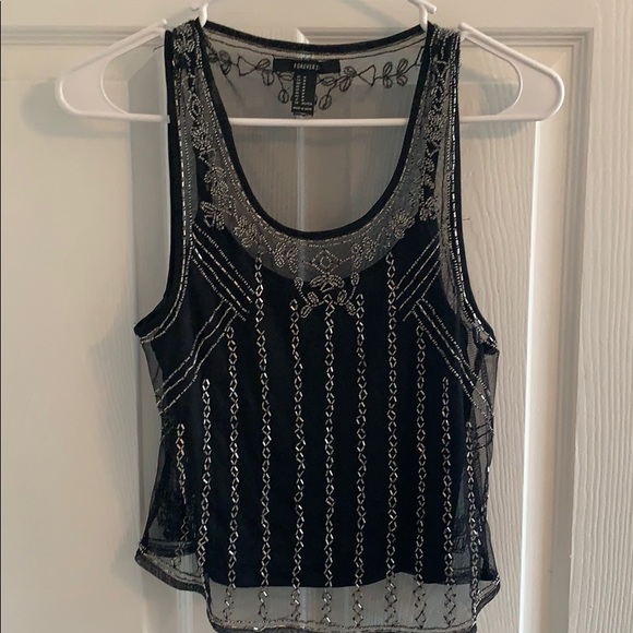 Forever 21 Tops - Black party crop too